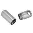 thumbnail image 1 of Pill Keychain, Waterproof Stainless Steel Pill Case Camping Pill Container Keychain Pill Holder Organizer for Outdoor Camping, 1 of 7