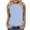 Light Blue, variant on HAiming Womens Tank Tops Summer Casual Solid Color Crewneck Sleeveless Basic Shirt 2025 Plus Size Loose Tunic Blouse