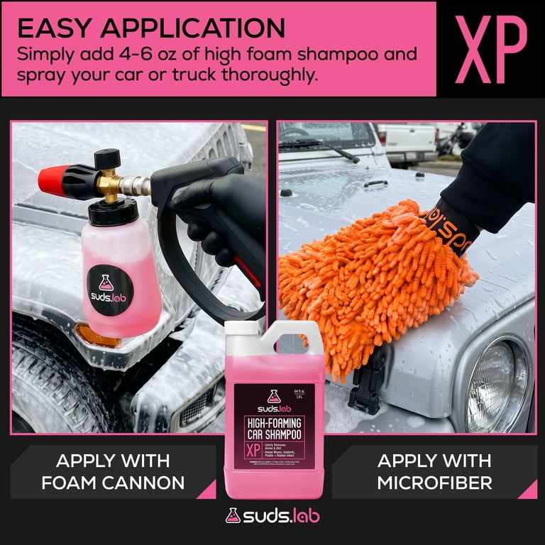 Suds Lab XP High Foaming Exterior Car Wash Shampoo, Effectively