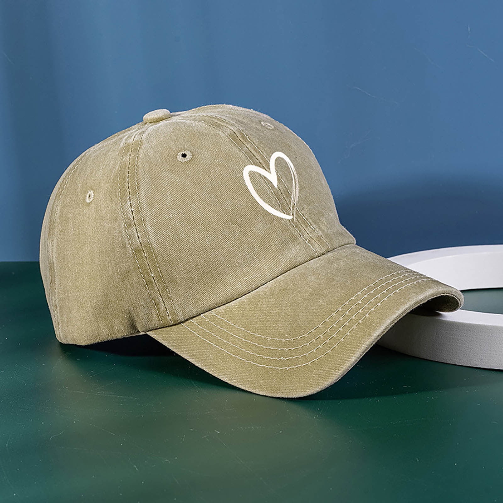 Vintage Washed Baseball Cap Women Adjustable Distressed  display picture 3