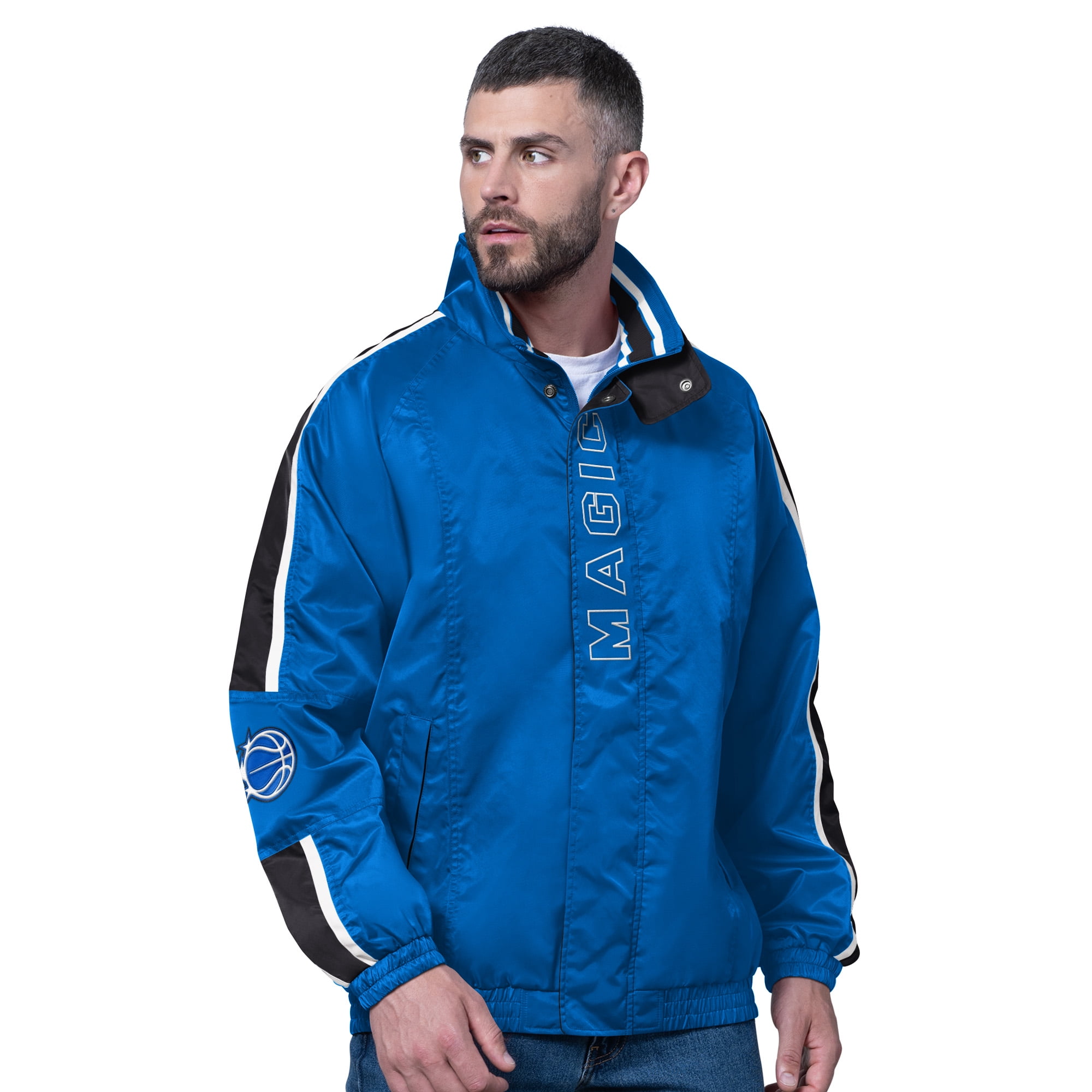 Men's Starter Blue New York Knicks Freestyle Lightweight Full-Zip