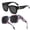 Black + Colorful, variant on Fit Over Sunglasses for Women Men, Oversized Square Over Glasses Sunglasses for Outdoor