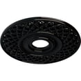 thumbnail image 3 of Ekena Millwork 22 1/4"OD x 4 3/4"ID x 1 1/4"P Robin Ceiling Medallion (Fits Canopies up to 6 1/4"), Hand-Painted Black Pearl, 3 of 6