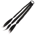 thumbnail image 1 of HAMPPLIES Natural Curly Long Braiding Hair Ponytail Extension Toppers for Braids, 1 of 8