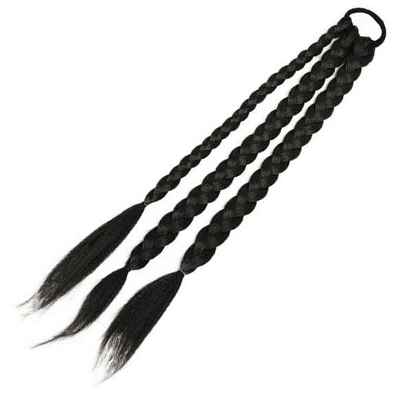 STRANDCHIC 1Pack Hair Ponytail Extensions Black for Women and Girls Daily Use Events