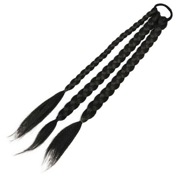 HAMPPLIES Natural Curly Long Braiding Hair Ponytail Extension Toppers for Braids