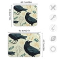 thumbnail image 3 of Crows Leaves Dish Drying Mat Dish Drainer Rack Mats Water Absorbent Non-Slip Easy Clean Heat Resistant for Kitchen Counter, 3 of 8