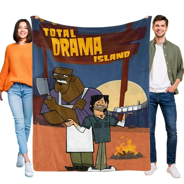 Total Drama: La Isla anti-pilling, suave, ligera, esponjosa y acogedora de lujo para hogar y cocina – Perfecta para niños y adultos,150X120cm