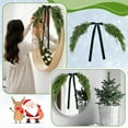 thumbnail image 5 of Grinzy 2.6ft Christmas Mirror Garland Artificial Norfolk Pine Swag for Mirror with Velvet Bow Faux Greenery Garlands Christmas Wreath for Xmas Home Door Mailbox Indoor Fireplace Decor(Dark Green), 5 of 7