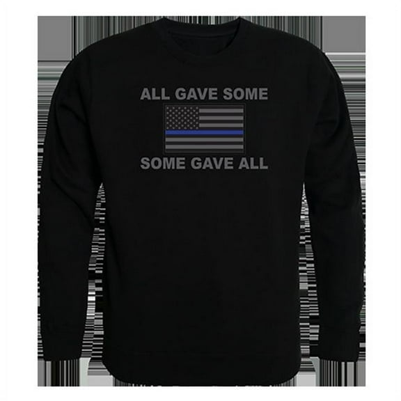 All Gave Some Graphic Crew Neck Sweatshirt, Black - Extra Large