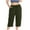 GN1, variant on Capri Pants for Women Spring Summer Plus Size Elastic Waist Wide Straight Leg Loose Casual Capris with Pockets