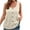 Khaki, variant on Women's Waffle Knit Tank Tops Casual Loose Scoop Neck Button Plus Size Sleeveless Shirts Solid Color Blouses (XL, Khaki)