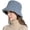 Blue Grey, variant on Women Winter Bucket Hat Vintage Cloche Hats Warm Faux Fur Wool Outdoor Fisherman Cap Pink