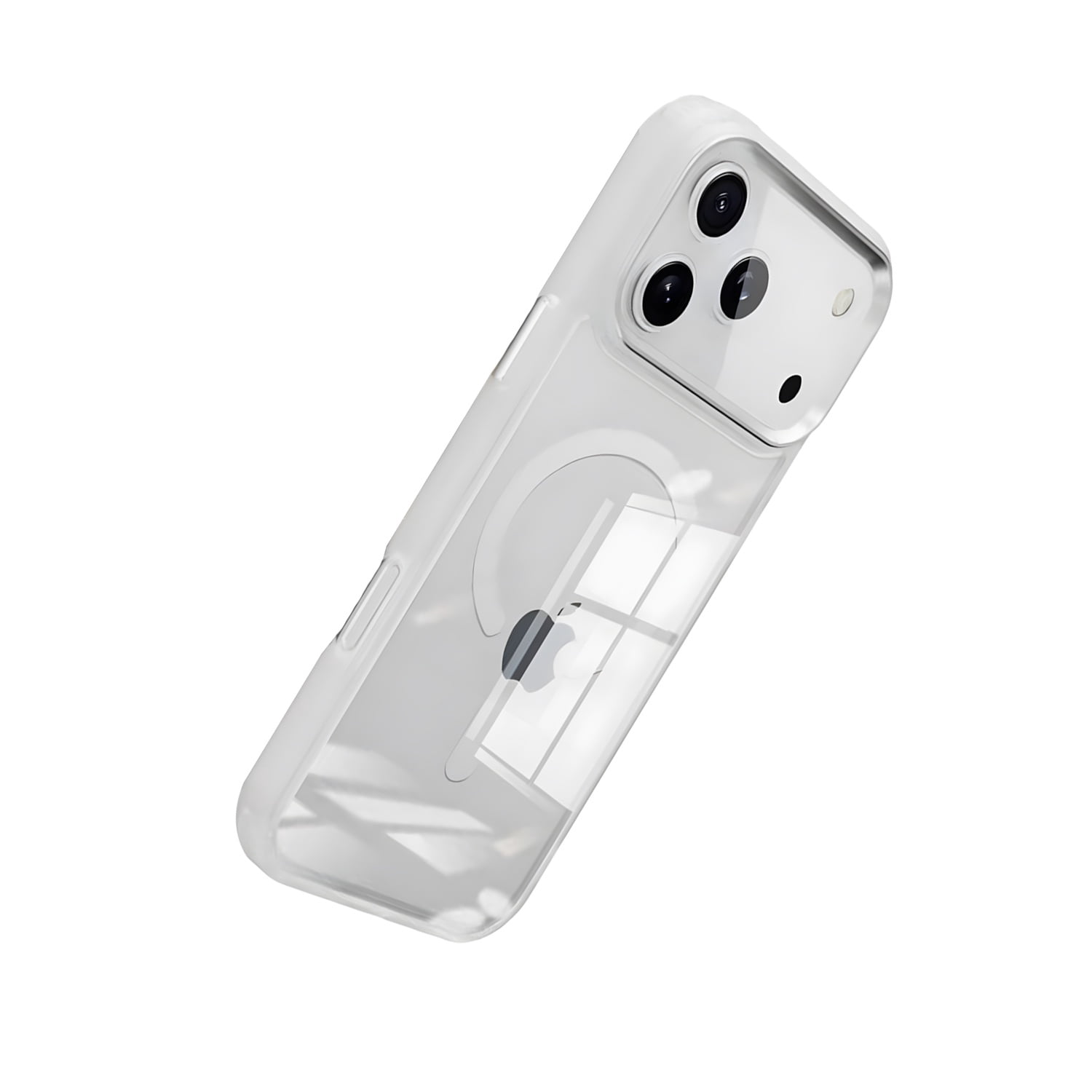 Sturdy Metal Wireless Charging Case for iPhone 17 Pro Max - White