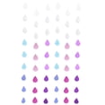 thumbnail image 1 of 6 tiras de decoraciones de guirnaldas de gotas de lluvia, decoraciones colgantes de gotas de lluvia, guirnaldas de gotas de lluvia de papel, 1 of 6