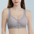 thumbnail image 2 of QASIEATN Front Closure Jelly Bras for Middle Elderly Women Fashion Comfortable Wireless Bras Women's Underwear, 2 of 5