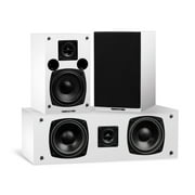 Fluance Elite High Definition Surround Sound Home Theater 7.1 Speaker System including Floorstanding Towers, Center Channel, Surround, Rear Surround Speakers and DB10 Subwoofer - White (SX71WHR)