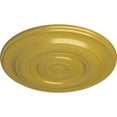 thumbnail image 3 of Ekena Millwork 18"OD x 1 1/2"P Niobe Ceiling Medallion (Fits Canopies up to 8 5/8"), Hand-Painted Rich Gold, 3 of 5