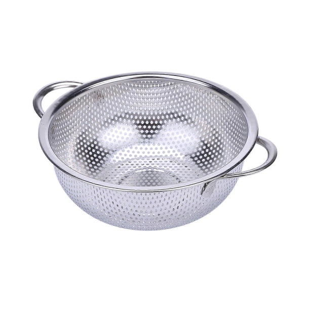 Stainless Steel Colanders With Handle,Colander Perforated Strainer For Kitchen Pasta/Vegetable/Rice/