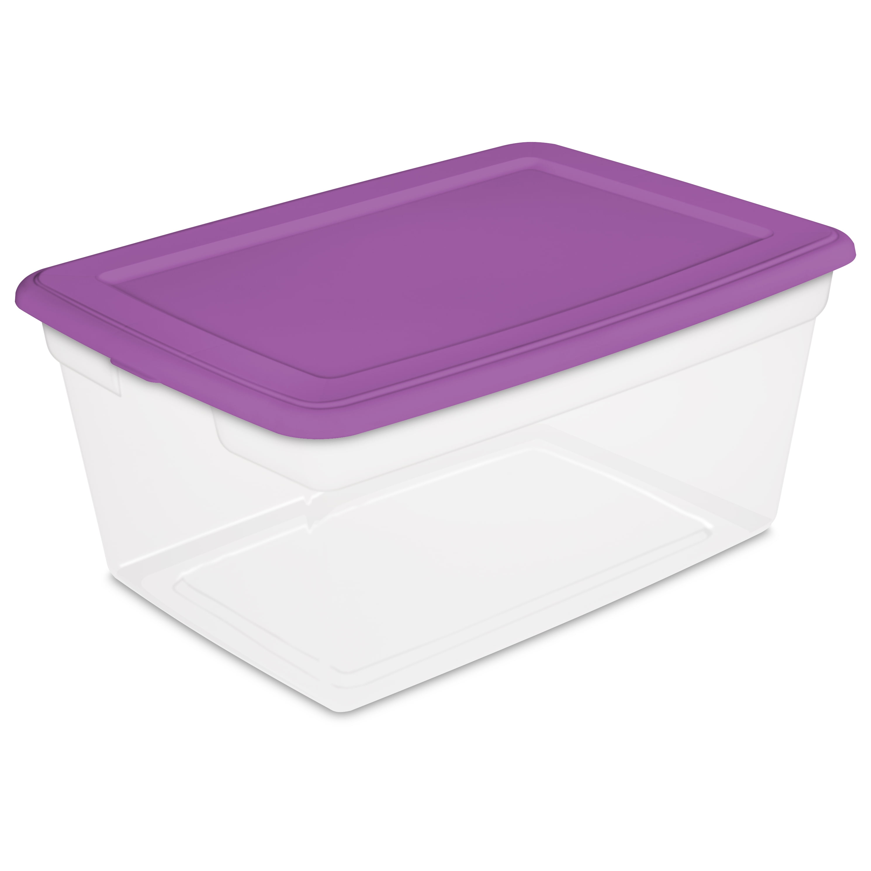 Sterilite 50 Quart Storage Box Orchid Splash Inventory