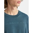 thumbnail image 4 of No Boundaries Cotton Washed Tee with Long Sleeves, Men's & Big Men's, 4 of 5