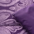 thumbnail image 6 of Lux Decor Collection Microfiber Down Alternative 5 Piece King Comforter Set, Purple, 6 of 8
