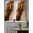 thumbnail image 4 of Blue Marble Curtains 54 Inch Length, Sheer Curtains for Bedroom Living Room Window Modern Ombre Abstract Ink Painting Art Rod Pocket Voile Drapes Kitchen Curtains Small Half Window 42"x54" 2 Panels, 4 of 7