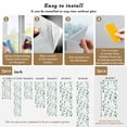 thumbnail image 6 of Watercolor Leaf Window Privacy Film Eucalyptus Leaves Green Botanical Decorative Glass Window Film UV Blocking Static Cling Non-Adhesive Sticker Covering for Home Door 29.5 x 78.7 inches, 6 of 7