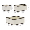 thumbnail image 4 of Unique Bargains Fabric Storage Cube Storage Bin Storage Basket White, 4 of 8