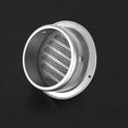 thumbnail image 3 of Grille d'Aération Ronde en Acier Inoxydable pour Extracteur - Taureau Nez 8cm, 3 of 9