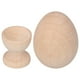thumbnail image 1 of Huevos Artesanales De Madera, Huevo De Madera De Tóxicos Material Natural Redondo De 360 ​​Para Decorar, 1 of 7