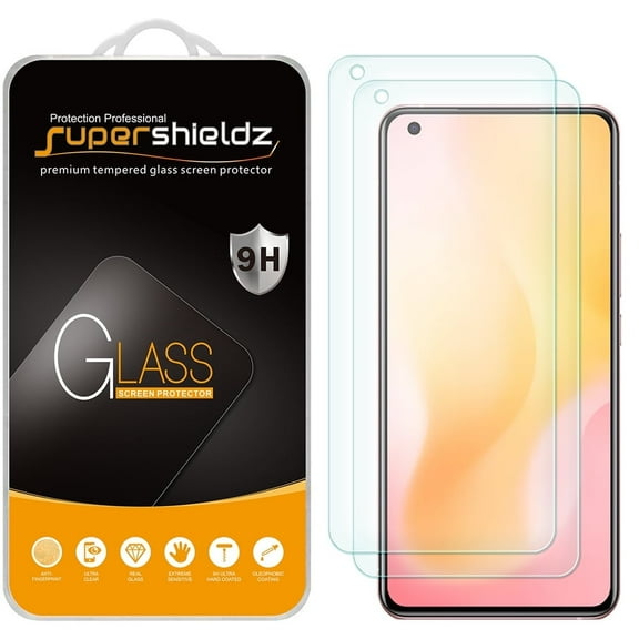 [2-Pack] Supershieldz for Vivo X50 Tempered Glass Screen Protector, Anti-Scratch, Anti-Fingerprint, Bubble Free