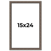 15x24 Frame Silver Real Wood Picture Frame Width 1.25 Inches | Interior Frame Depth 0.5 Inches |