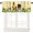 Style-5, variant on Rooster, Kitchen Curtain and Valances Rustic Farm Sunflower Chicken Valance Curtain for Living Room Bedroom, 54x18inch 55x24inch