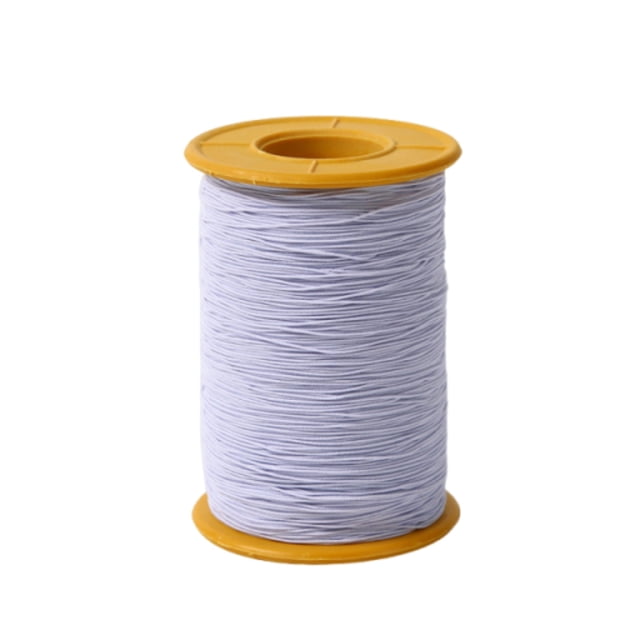 Elastic Thread For Sewing Thickness Stretchy String Elastic Cord Sturdy Elastic Sewing Thread For Shirring Beading Gathering DIY Project Each 400m & White