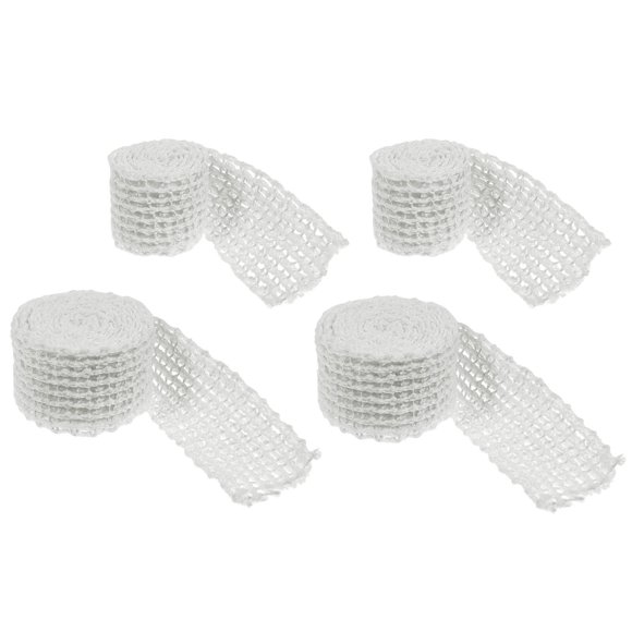 MasteelfCA 4 Rolls Meat Packaging Net Sausage Casing Net Ham Sausage Twine Net Ham Netting Roll Kitchen Supplies