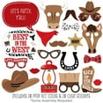 thumbnail image 2 of Big Dot of Happiness Western Hoedown - Wild West Cowboy Party Photo Booth Props Kit - 20 Count, 2 of 6