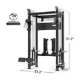 thumbnail image 2 of MIKOLO ANUBIS Power Cage, All-in-One Power Rack Cage, 2000LBS Power Cage Squat Rack, Dual Pulley Cable Crossover System for Home Gym with Weight Bench, 2 of 21