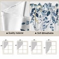 thumbnail image 5 of Blue Eucalyptus Coastal Swag Curtains for Kitchen/Bedroom/Living Room, Beach Starfish Shell Nautical Scalloped Curtains 63 Inch Long, Window Swag Topper Curtains Valances 2 Panels Set 36"x63", 5 of 8