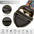 thumbnail image 3 of FORMRS Womens Crossbody Sling Bag Travel Daypack Shoulder Chest Backpack, Musical Pattern, 3 of 7