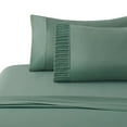 thumbnail image 3 of Marina Decoration Ultra Soft Silky Deep Pocket Solid Rayon from Bamboo Bedding All Season Sheet Set, Green Color, 3 of 7