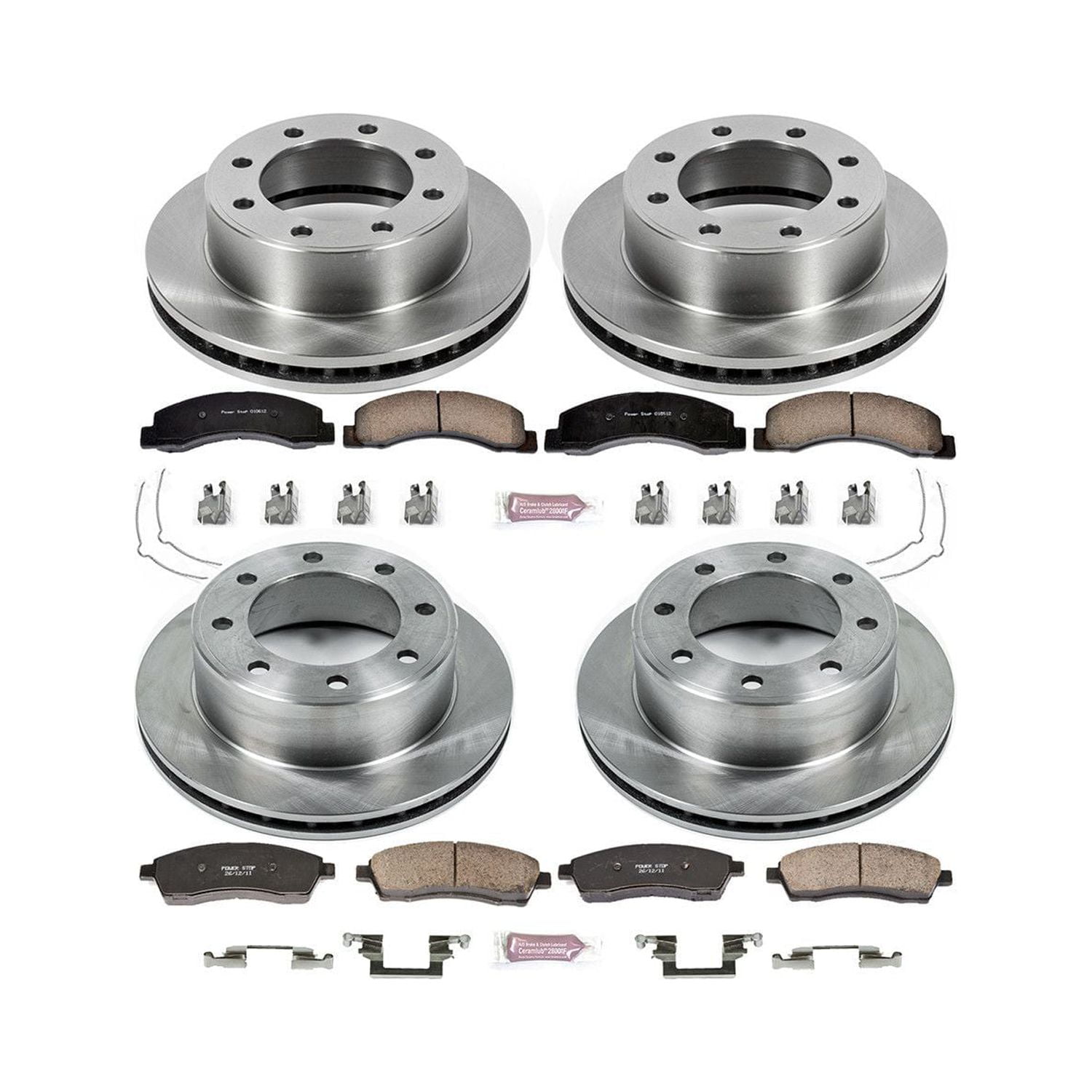 Power Stop Front and Rear Stock Replacement Brake Pad and Rotor Kit KOE1906