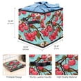 thumbnail image 3 of Cherry Collapsible Storage Cubes, Cube Organizer Bins with Handle, 10.8"x10.5"x10.6", Large Capacity, 3 of 6