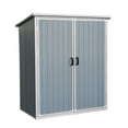 thumbnail image 3 of Remise de Rangement Extérieure 5x3 Pi Armoire en Résine Imperméable avec Portes Verrouillables (W3738S00046), 3 of 9