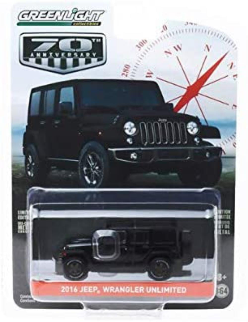 1/64 Greenlight 75th Anniversry 2016 Jeep Wrangler Unlimited Diecast model car