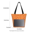 thumbnail image 5 of Fotbe Orange Glitter Pattern Beach Tote,Shoulder Handbag,Spacious Tote Bag,Lightweight Travel Bag,Versatile Shopping Bag, 5 of 9