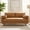 Sienna, variant on Morrison 72 inch Wide Mid-Century Modern Sofa in Caramel Brown Top Grain Genuine Leather