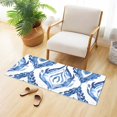 thumbnail image 2 of Bath Mat Soft Plush Non-Slip Absorbent Bathroom Rugs 39"x20" Waves Line Art, 2 of 8
