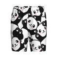 thumbnail image 4 of Easygdp Seamless Pattern Cute Panda Men's Short Pajama Pants, Sleep Shorts, Household Pants, Casual Pants with Pockets - Medium, 4 of 9