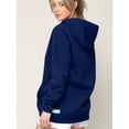 thumbnail image 4 of Made by Johnny Unisex Fleece Hoodie with Airpod Compatible Drawstring XL NAVY, 4 of 6
